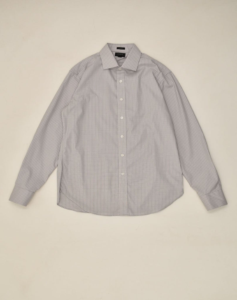 J. CREW Mens Classic Shirt Size 15 Medium Grey Check | Vintage J. Crew | Thrift | Second-Hand J. Crew | Used Clothing | Messina Hembry 