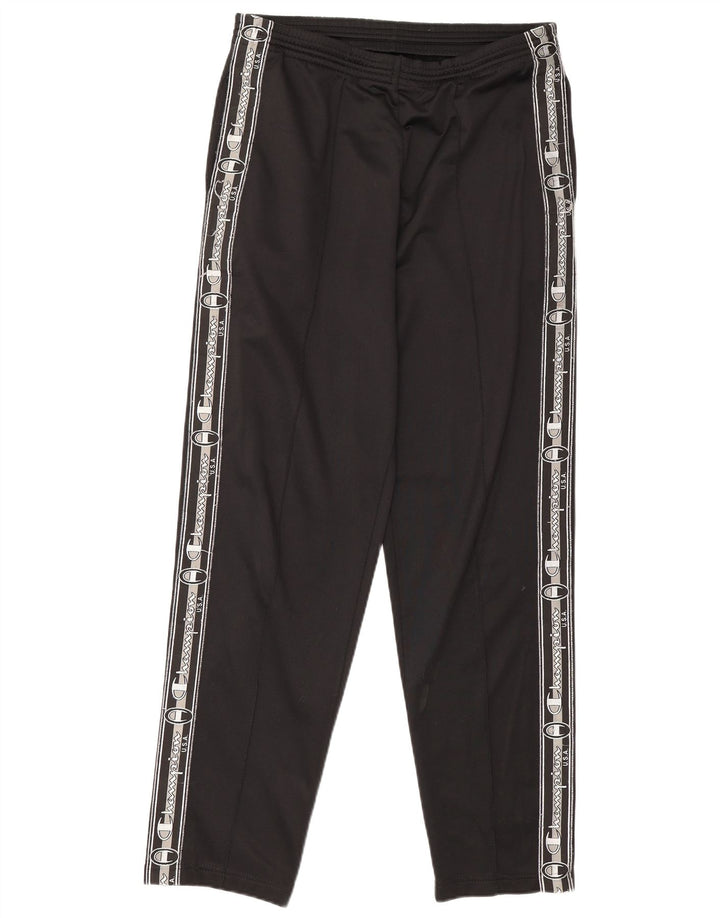Champion Mens Graphic Tracksuit Trousers Medium  Black Polyester
