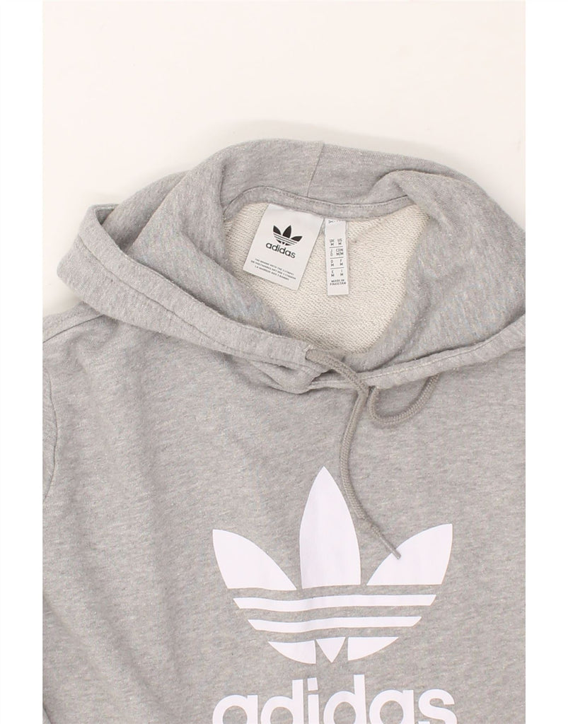 ADIDAS Mens Graphic Hoodie Jumper Medium Grey Cotton | Vintage Adidas | Thrift | Second-Hand Adidas | Used Clothing | Messina Hembry 