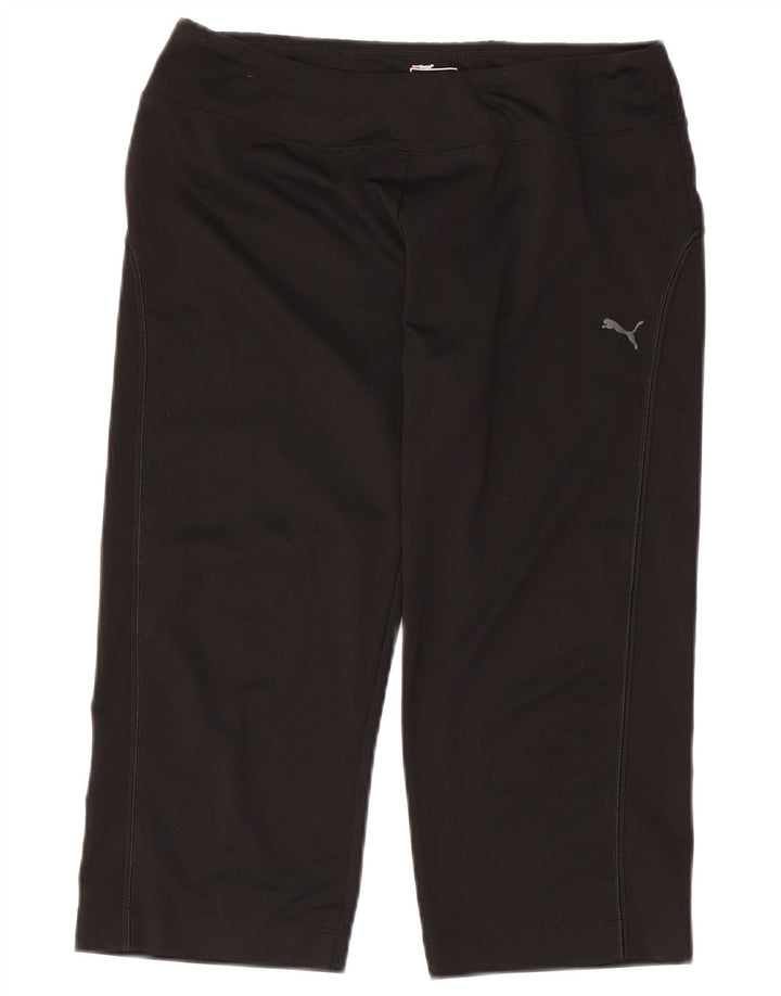 Puma Womens Capri Leggings UK 14 Large Black Polyester