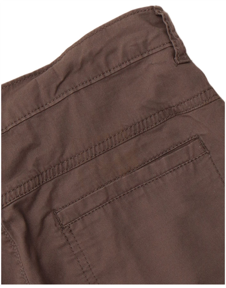 LEE Womens Mid Rise Cargo Shorts US 8 Medium W32 Grey Cotton