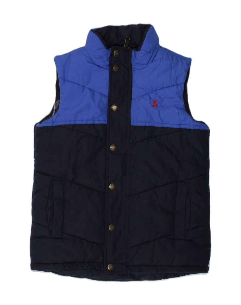 JOULES Boys Padded Gilet 9-10 Years Navy Blue Colourblock Polyester | Vintage Joules | Thrift | Second-Hand Joules | Used Clothing | Messina Hembry 