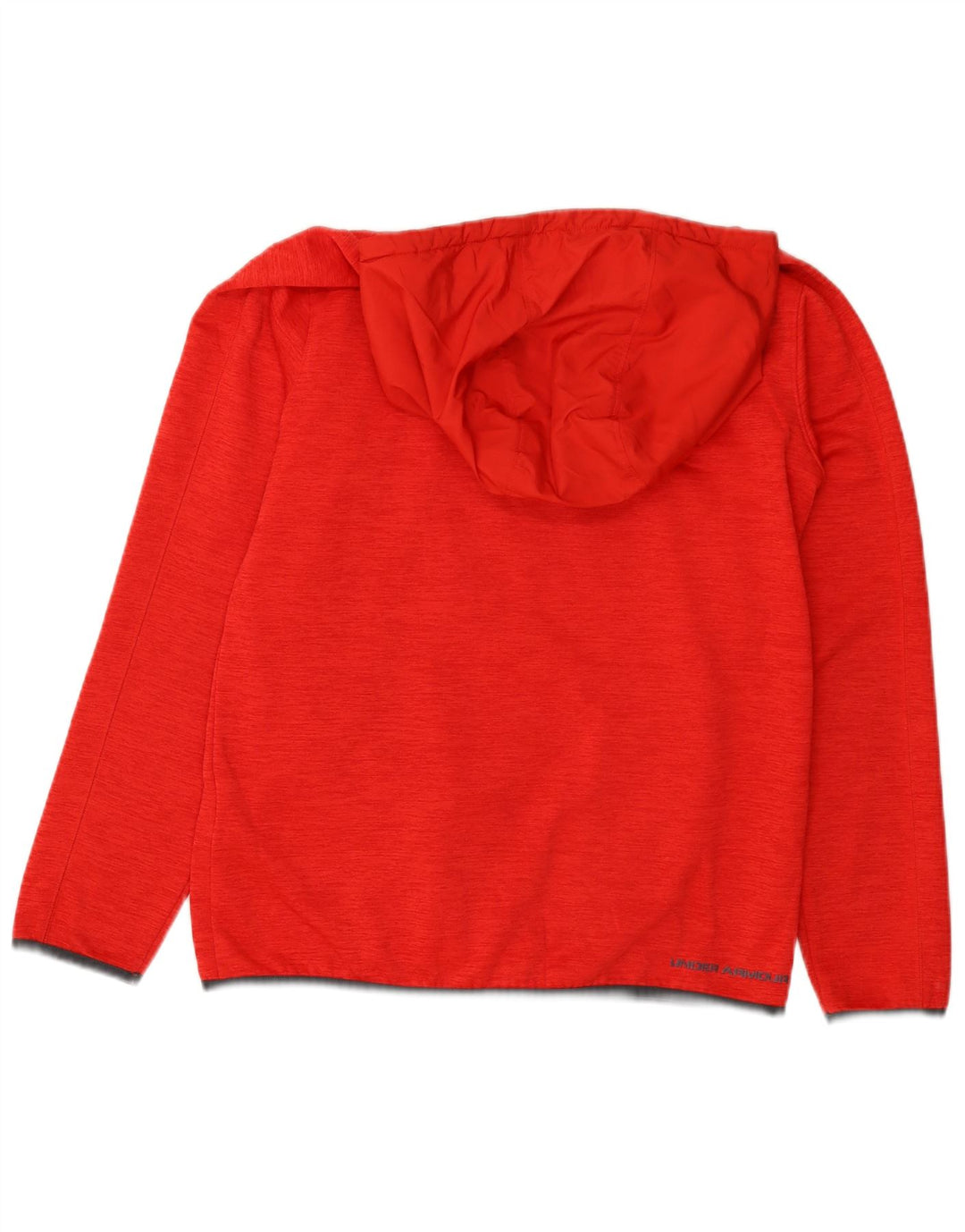 UNDER ARMOUR Boys Hoodie Jumper 13-14 Years XL Red Polyester