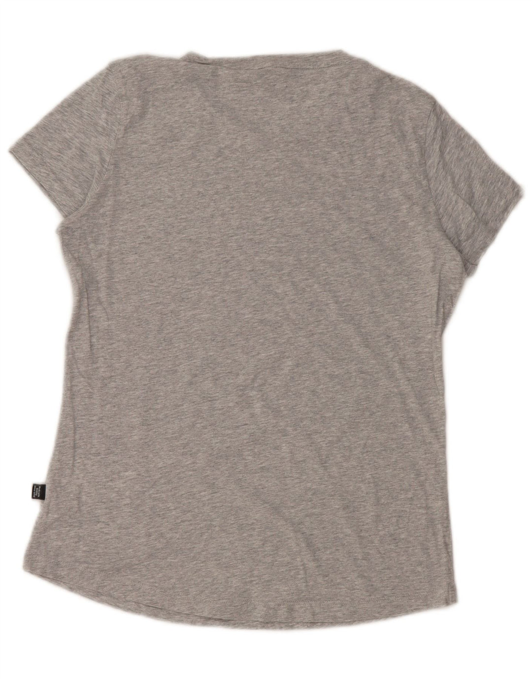 Puma Womens T-Shirt Top UK 12 Medium Grey Cotton