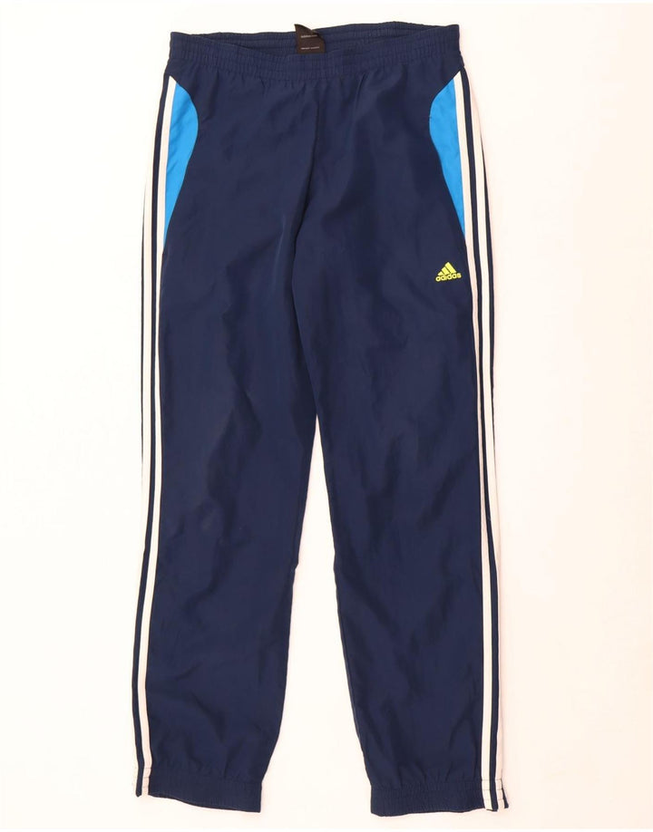 Adidas Mens Tracksuit Trousers Joggers Medium  Navy Blue Polyester