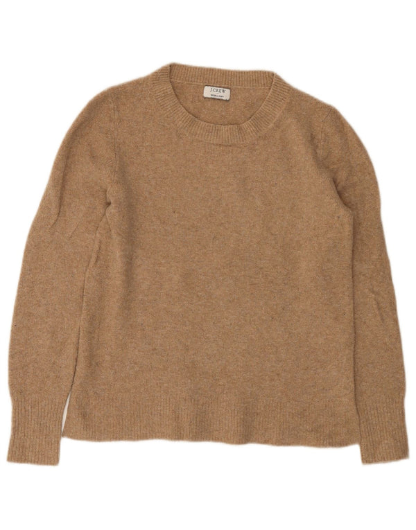 J. Crew Womens Boat Neck Jumper Sweater UK 8 Small Beige Acrylic