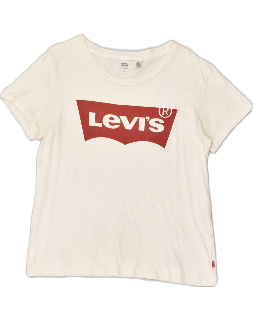 LEVI'S Mens Graphic T-Shirt Top Medium White | Vintage Levi's | Thrift | Second-Hand Levi's | Used Clothing | Messina Hembry 