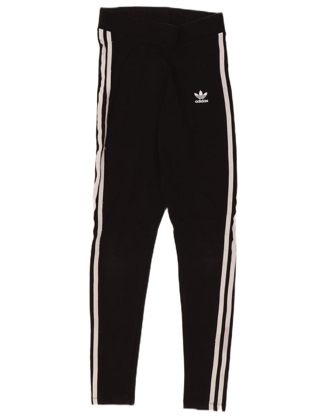 ADIDAS Womens Leggings UK 10 Small  Black Cotton