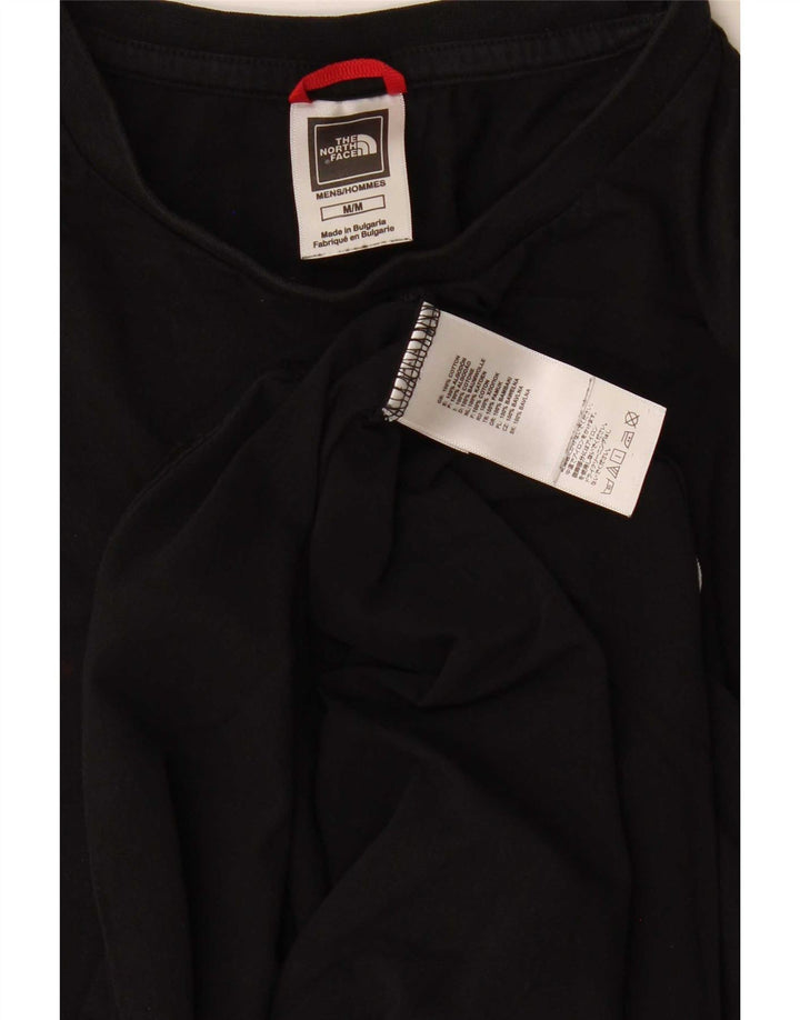 The North Face Mens T-Shirt Top Medium Black Cotton