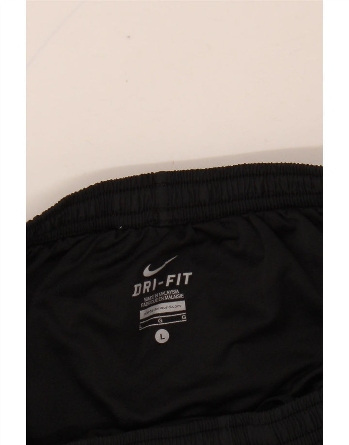 NIKE Womens Dri Fit Sport Shorts UK 14 Large Black