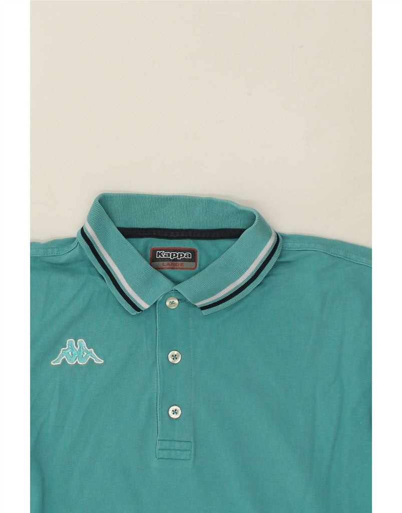 KAPPA Mens Polo Shirt Large Blue Vintage Kappa and Second-Hand Kappa from Messina Hembry 