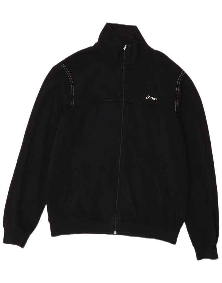 ASICS Mens Tracksuit Top Jacket Large Black