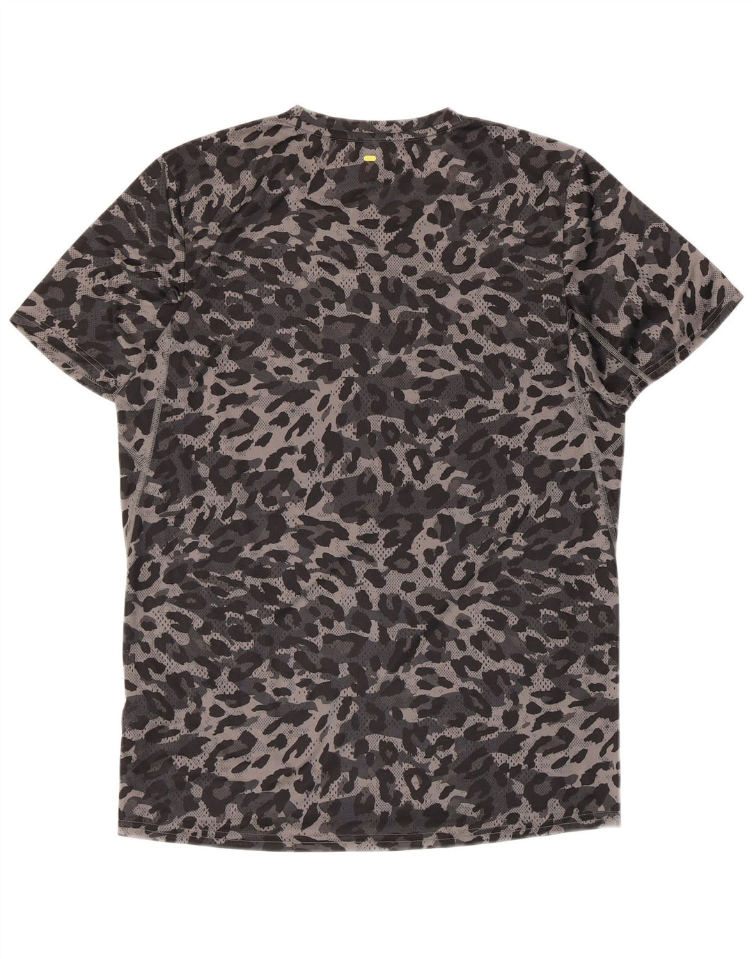 Adidas Mens Aeroready T-Shirt Top Small Grey Animal Print Polyester