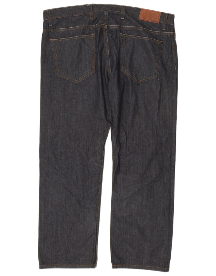 Marks & Spencer Mens Straight Jeans W40 L29 Navy Blue Cotton