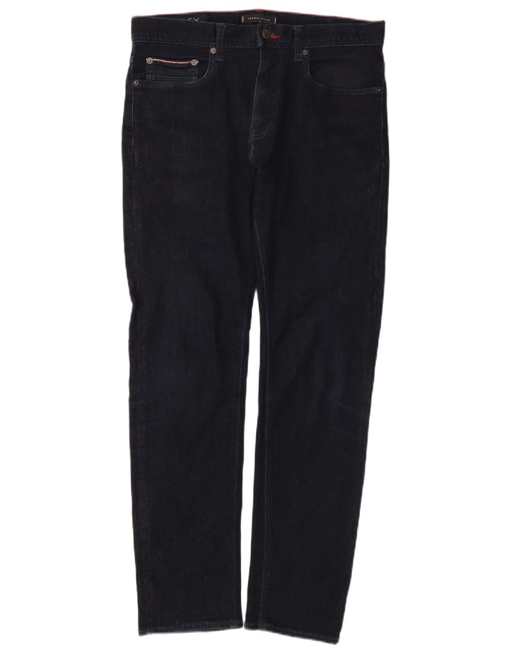 Tommy Hilfiger Mens Bleecker Slim Jeans W32 L30 Navy Blue Cotton