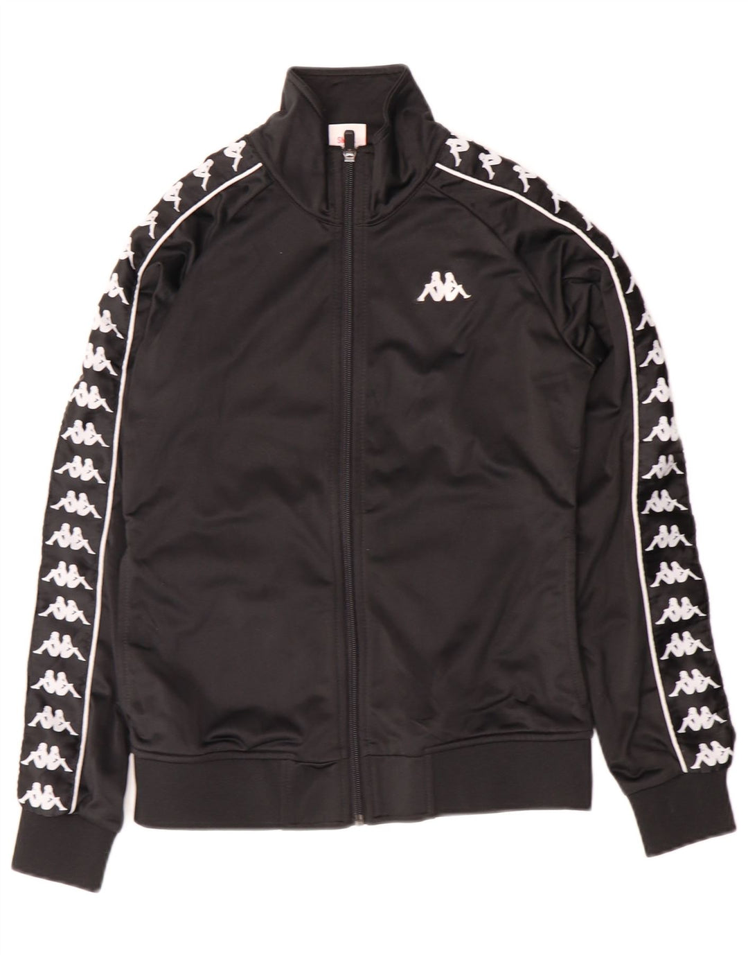 Kappa Womens Graphic Full Tracksuit UK 10 Small Black Colourblock