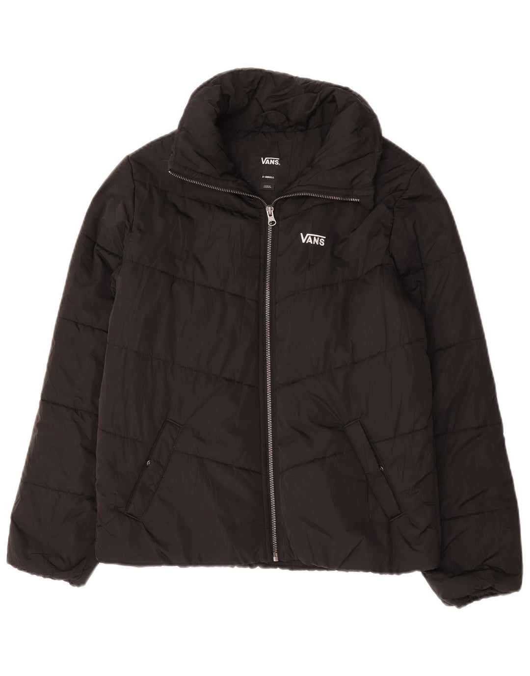 Vans Mens Loose Fit Padded Jacket UK 34 XS Black Polyester