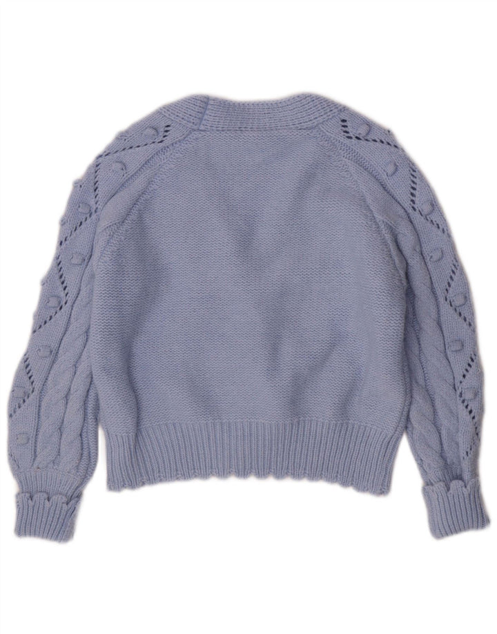 Lumina Womens Cardigan Sweater UK 16 Large Blue Polyamide
