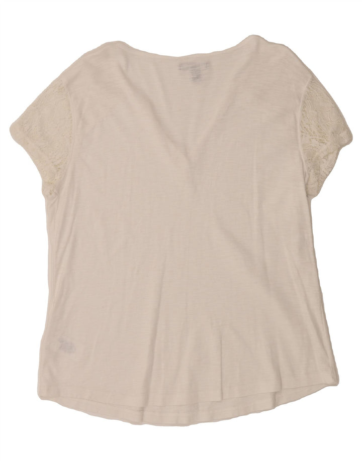 CHAPS Womens T-Shirt Top UK 18 XL White Cotton Vintage Chaps and Second-Hand Chaps from Messina Hembry 