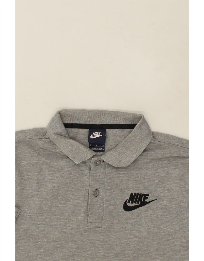 NIKE Mens Polo Shirt Small Grey Cotton | Vintage Nike | Thrift | Second-Hand Nike | Used Clothing | Messina Hembry 