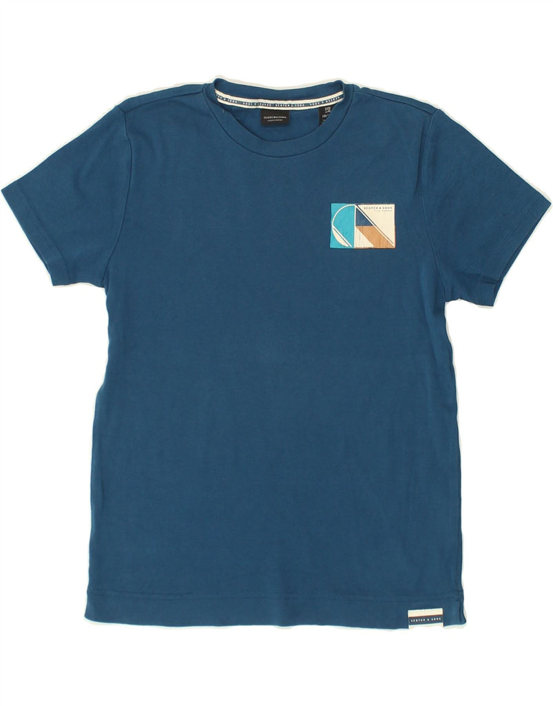 SCOTCH & SODA Boys T-Shirt Top 9-10 Years Blue Cotton | Vintage Scotch & Soda | Thrift | Second-Hand Scotch & Soda | Used Clothing | Messina Hembry 