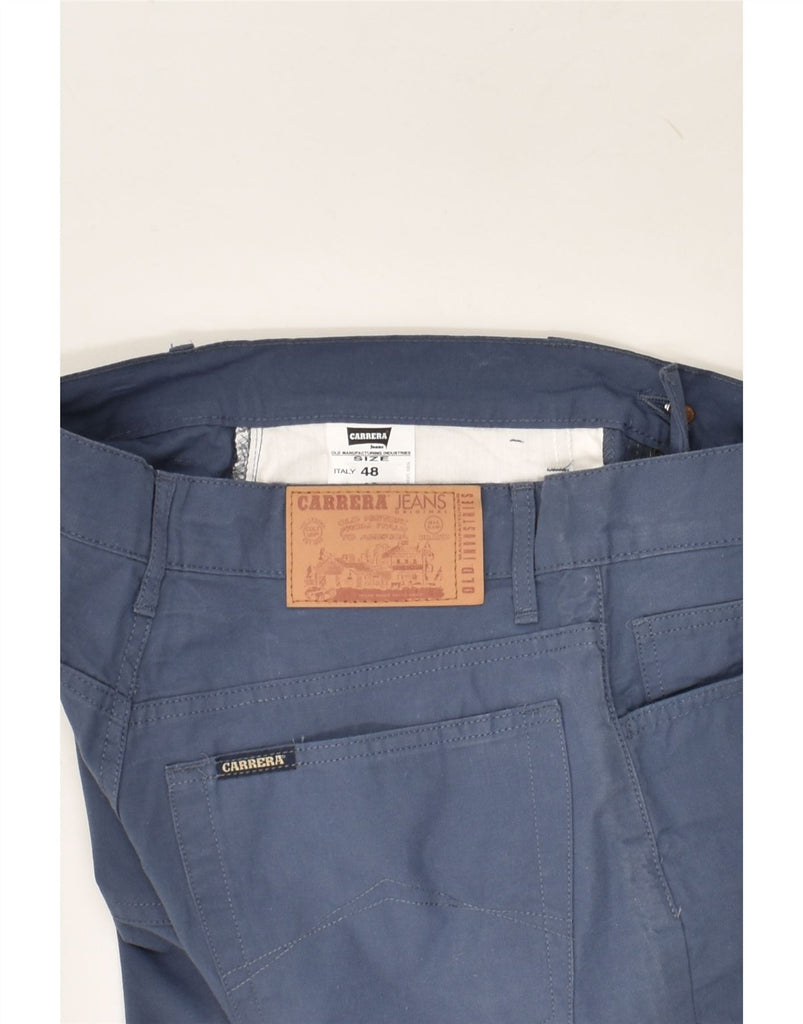 CARRERA Mens Straight Casual Trousers W32 L30 Navy Blue Cotton | Vintage Carrera | Thrift | Second-Hand Carrera | Used Clothing | Messina Hembry 