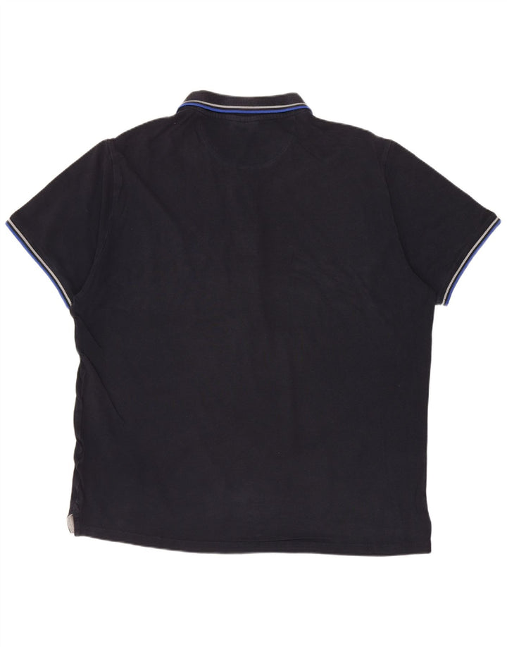 CHAMPION Mens Polo Shirt Large Navy Blue