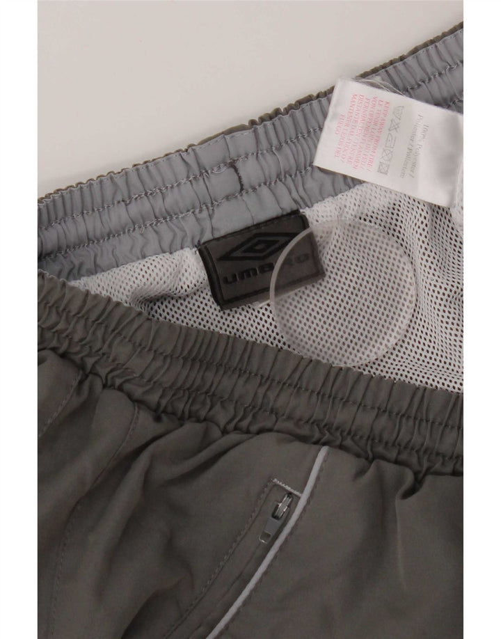 Umbro Mens Sport Shorts Large Grey Polyester