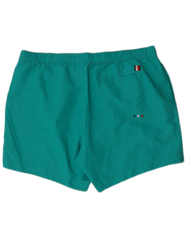 Tommy Hilfiger Mens Graphic Regular Fit Swimming Shorts 4XL Turquoise