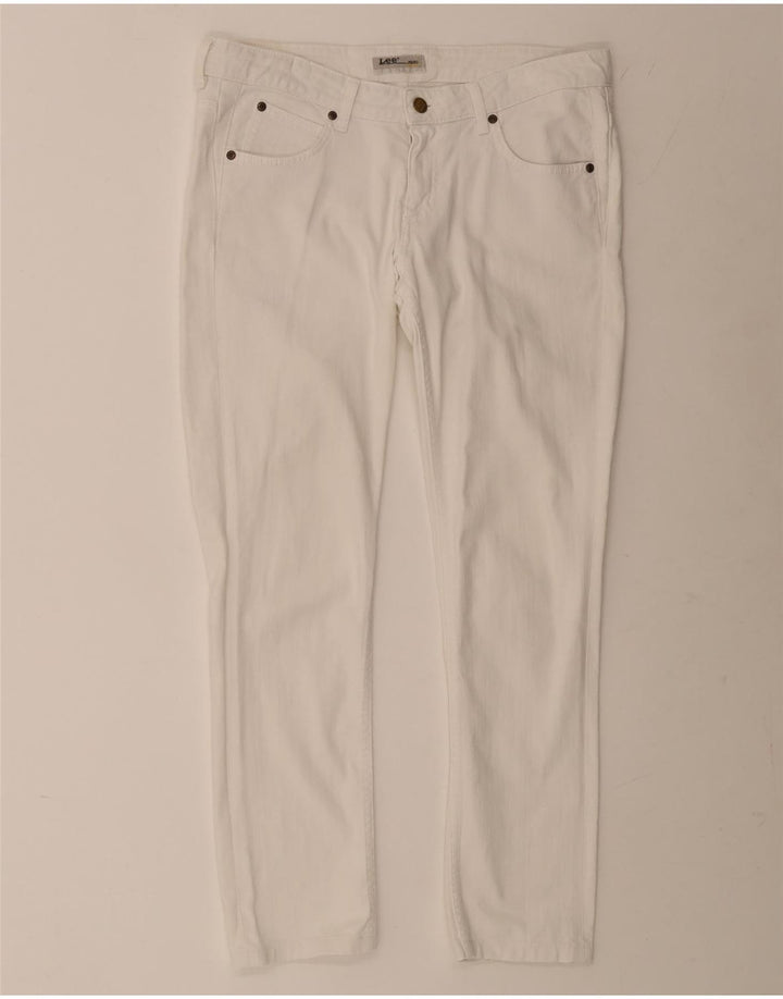 Lee Womens Norma Slim Jeans W30 L27 White Cotton