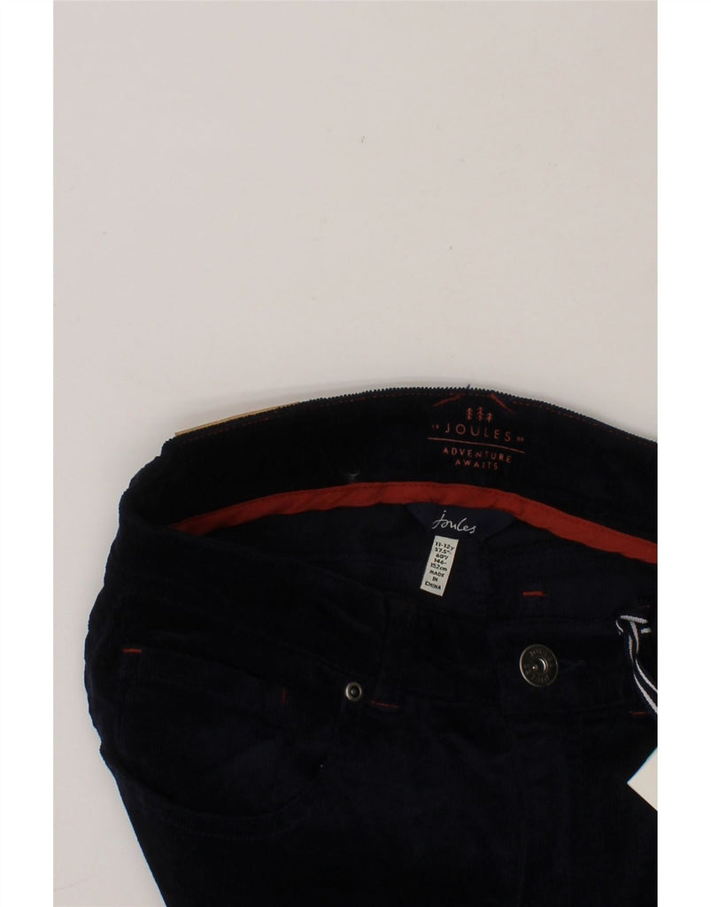 EDDIE BAUER Boys Slim Corduroy Trousers 11-12 Years W26 L29 Navy Blue Vintage Eddie Bauer and Second-Hand Eddie Bauer from Messina Hembry 