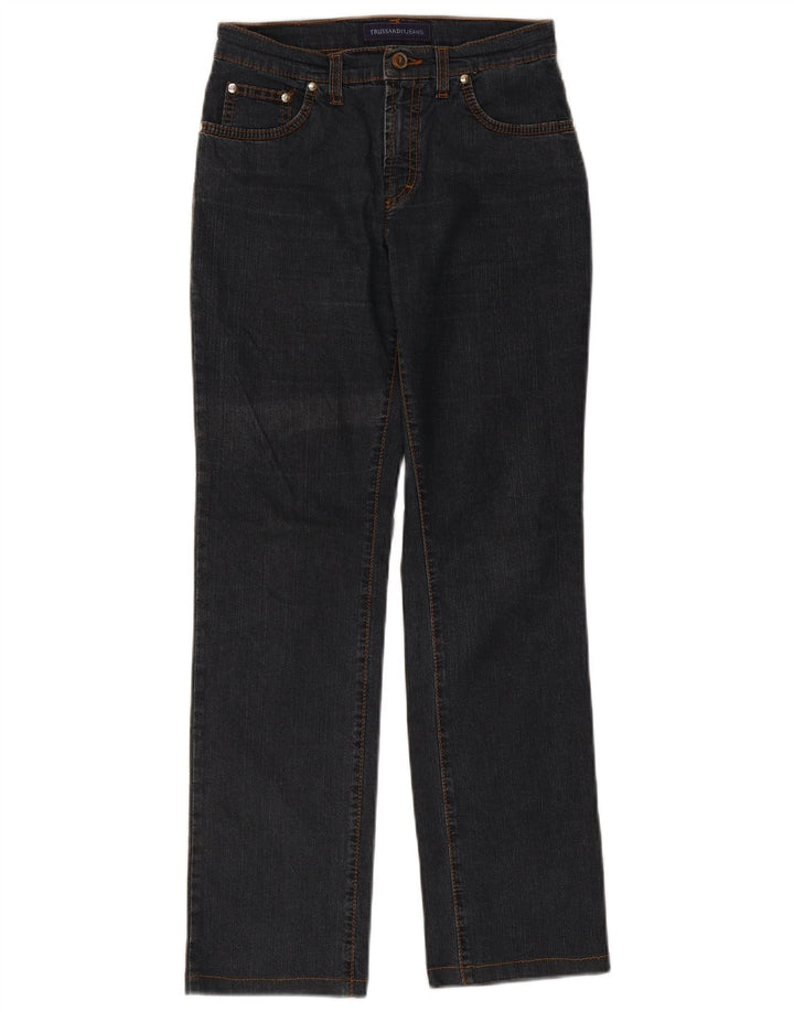 Trussardi Womens Straight Jeans W26 L29 Navy Blue Cotton