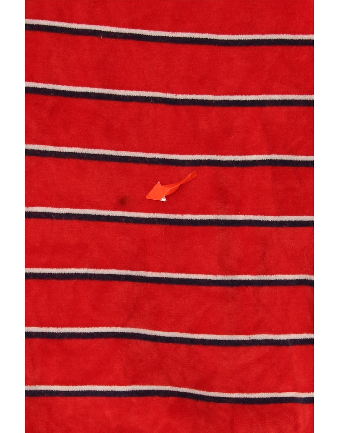 Vintage Womens Sweatshirt Jumper UK 18 XL Red Striped Cotton