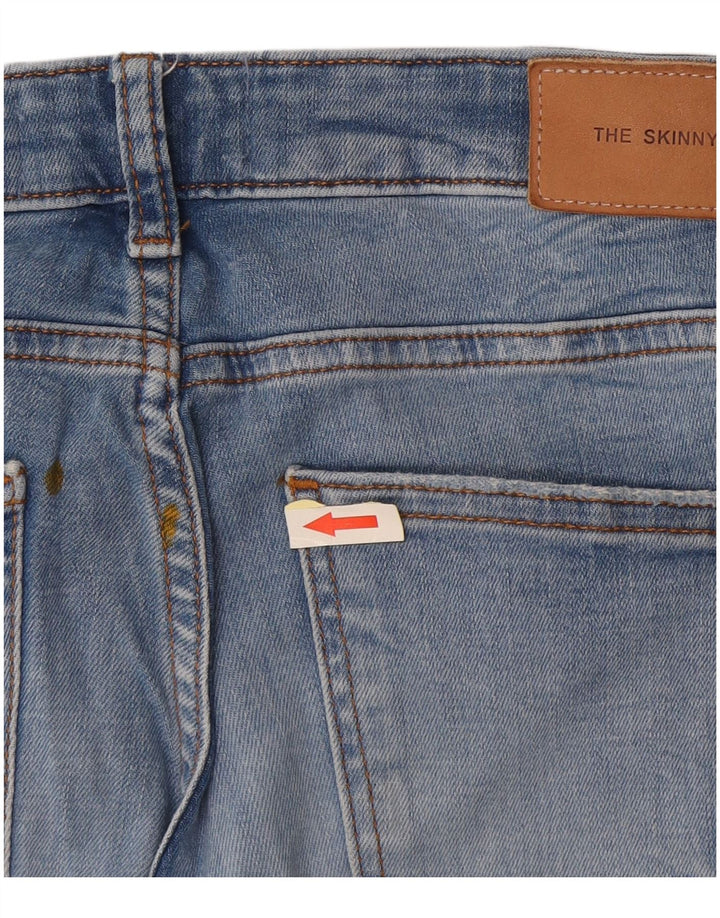 Zara Womens Distressed Skinny Jeans EU 40 Medium W30 L28 Blue
