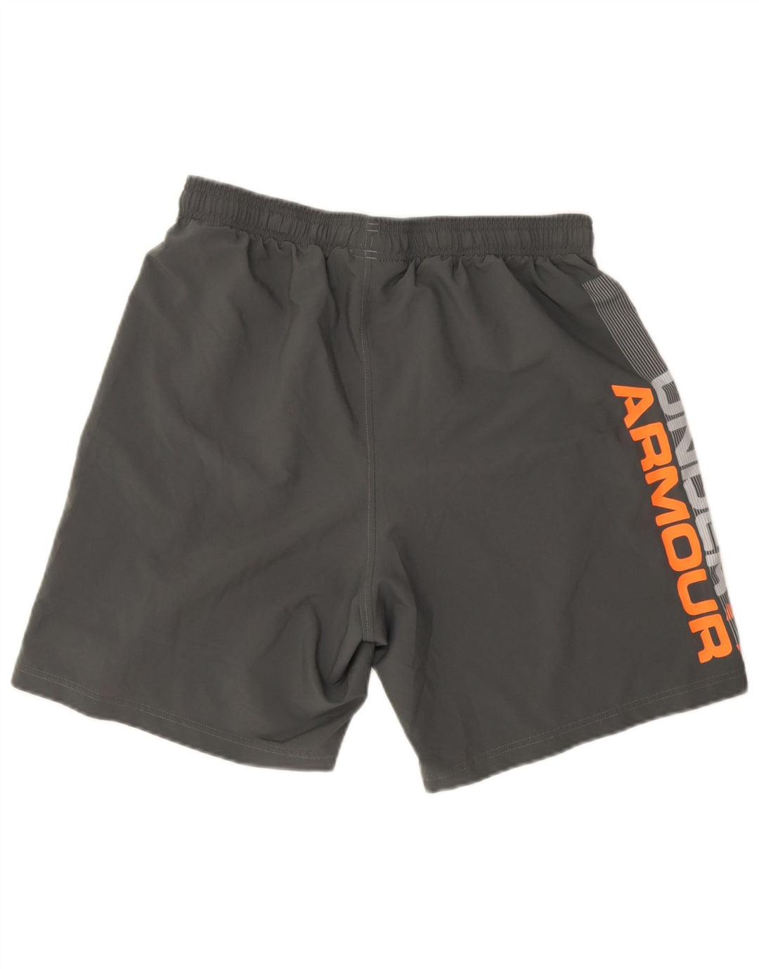 Under Armour Mens Heat Gear Graphic Sport Shorts Large  Grey Polyester