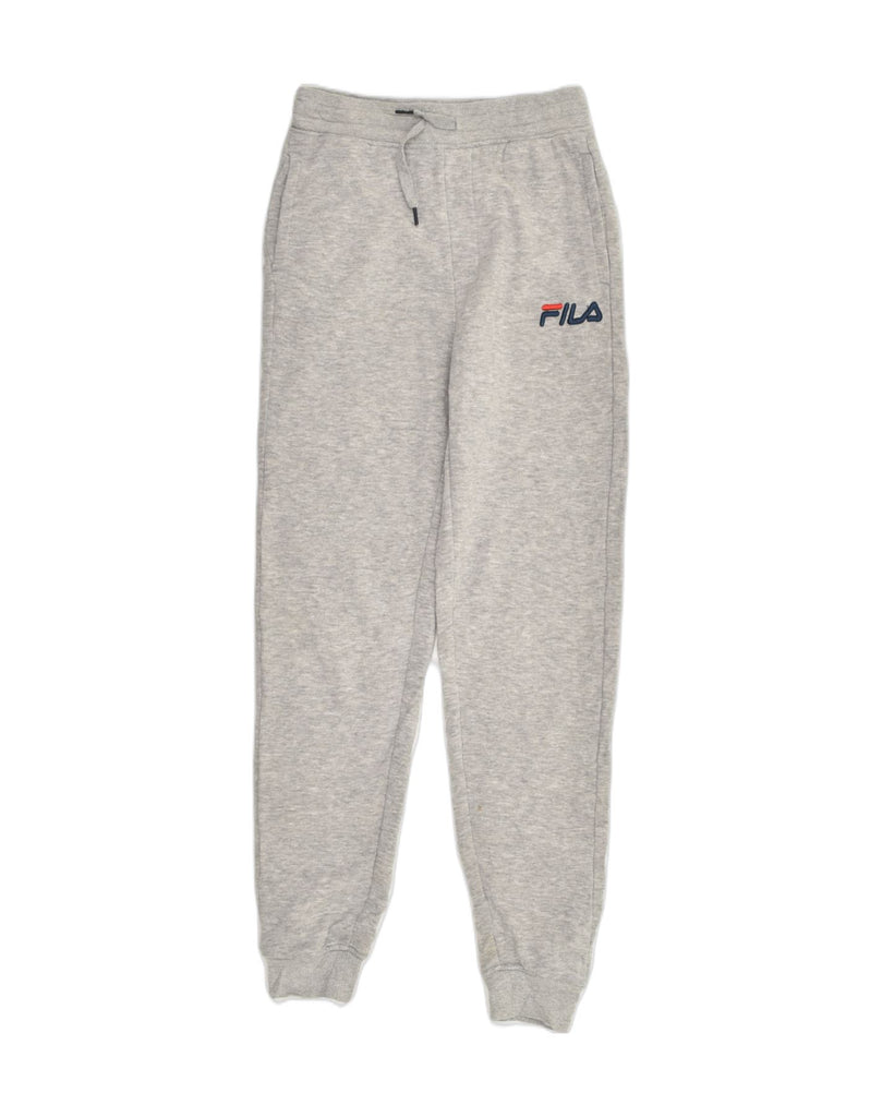 FILA Boys Tracksuit Trousers Joggers 10-11 Years Large Grey Cotton | Vintage Fila | Thrift | Second-Hand Fila | Used Clothing | Messina Hembry 