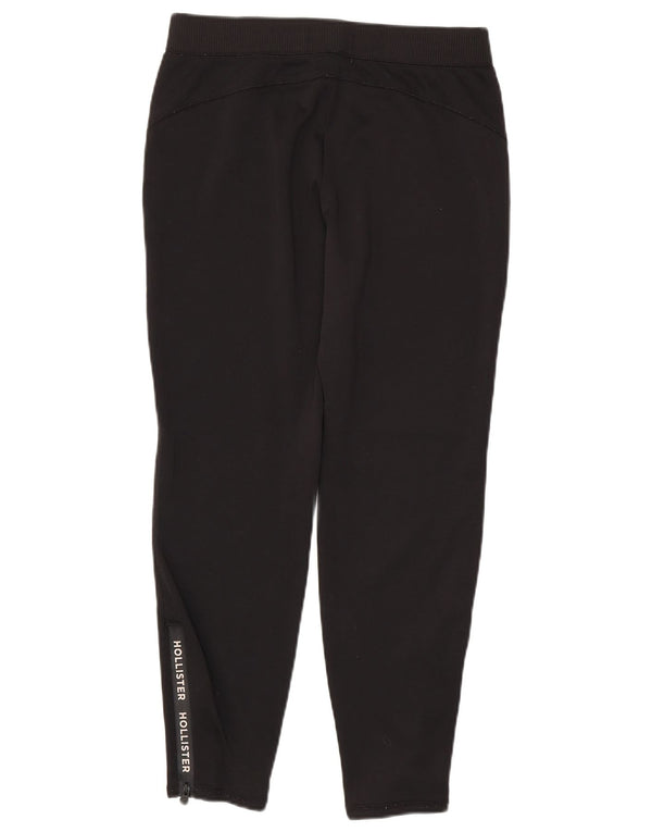 Hollister Mens Graphic Tracksuit Trousers Small Black Polyester