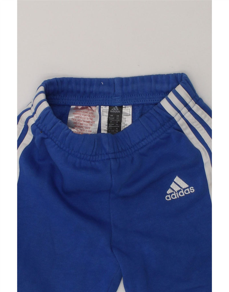 ADIDAS Baby Boys Joggers Tracksuit Trousers 18-24 Months Navy Blue Cotton | Vintage Adidas | Thrift | Second-Hand Adidas | Used Clothing | Messina Hembry 