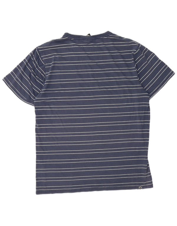 Rip Curl Mens Relaxed Fit T-Shirt Top Medium Navy Blue Striped