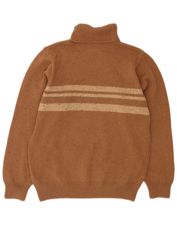 Sergio Tacchini Mens Milano Roll Neck Jumper Sweater Medium Brown