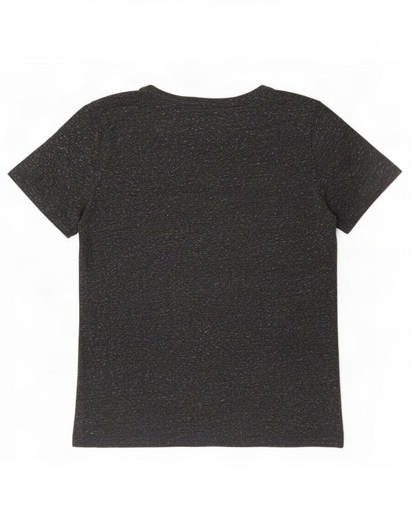 Superdry Womens T-Shirt Top UK 12 Medium Grey Flecked Cotton