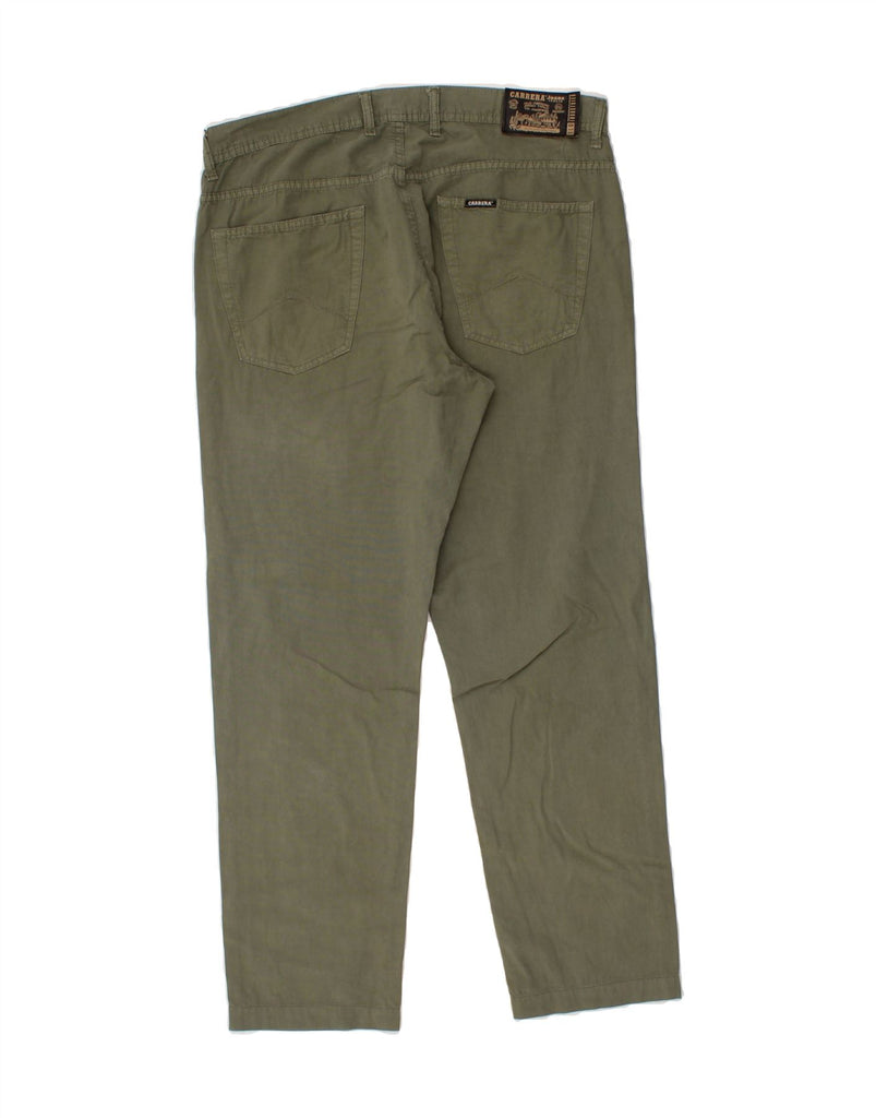 CARRERA Mens 717 Slim Casual Trousers IT 54 2XL W38 L30 Green Cotton Vintage Carrera and Second-Hand Carrera from Messina Hembry 
