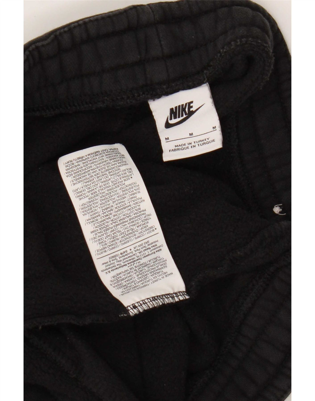 Nike Mens Tracksuit Trousers Medium Black Cotton