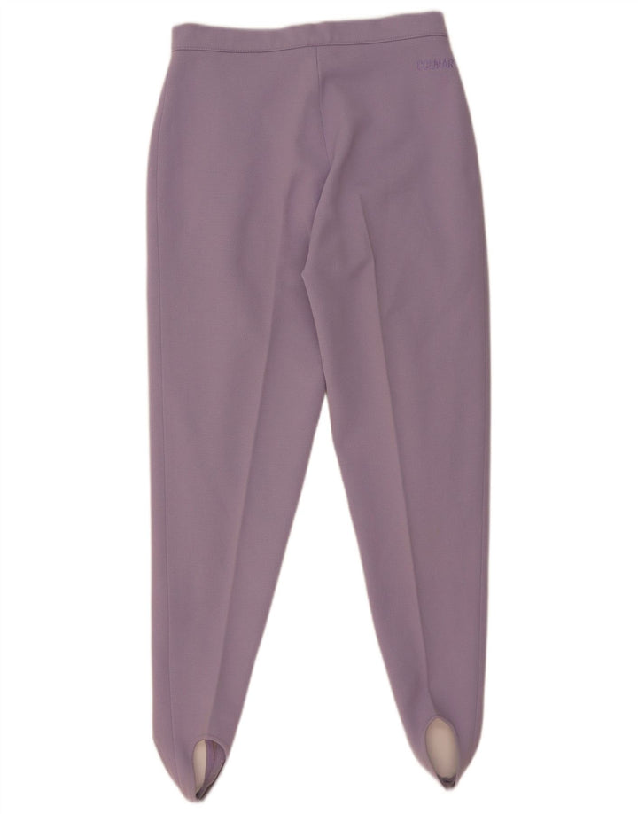 Colmar Womens Pegged Stirrup Trousers IT 44 Medium W26 L28 Purple Polyamide