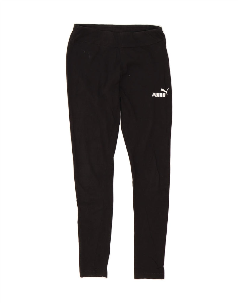 PUMA Womens Leggings UK 10 Small  Black Cotton Vintage Puma and Second-Hand Puma from Messina Hembry 