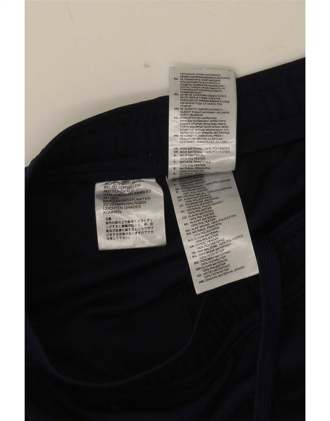 Adidas Mens Climalite Tracksuit Trousers Small Navy Blue Polyester