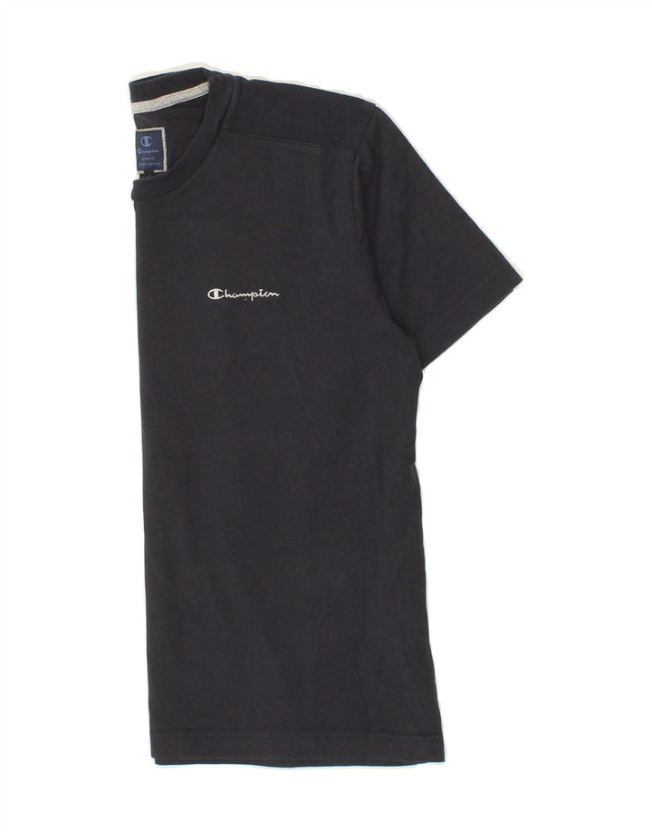 CHAMPION Mens T-Shirt Top Small Navy Blue Cotton Vintage Champion and Second-Hand Champion from Messina Hembry 