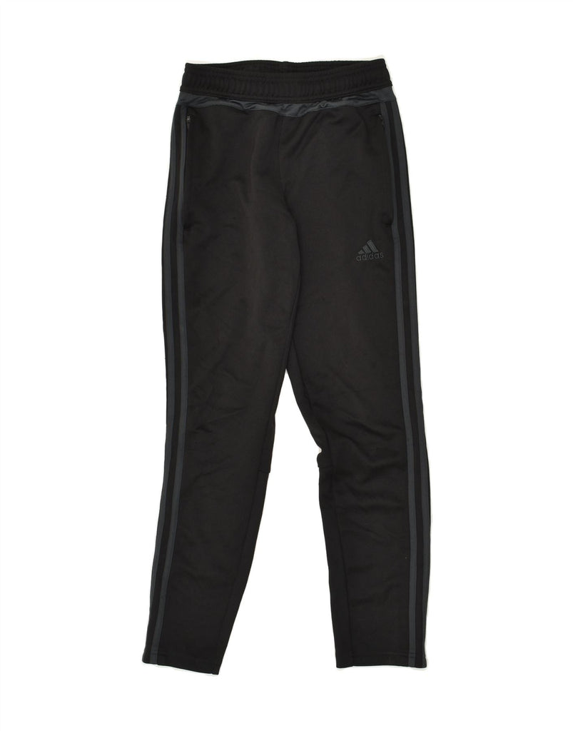 ADIDAS Boys Tracksuit Trousers 11-12 Years Black Polyester | Vintage Adidas | Thrift | Second-Hand Adidas | Used Clothing | Messina Hembry 