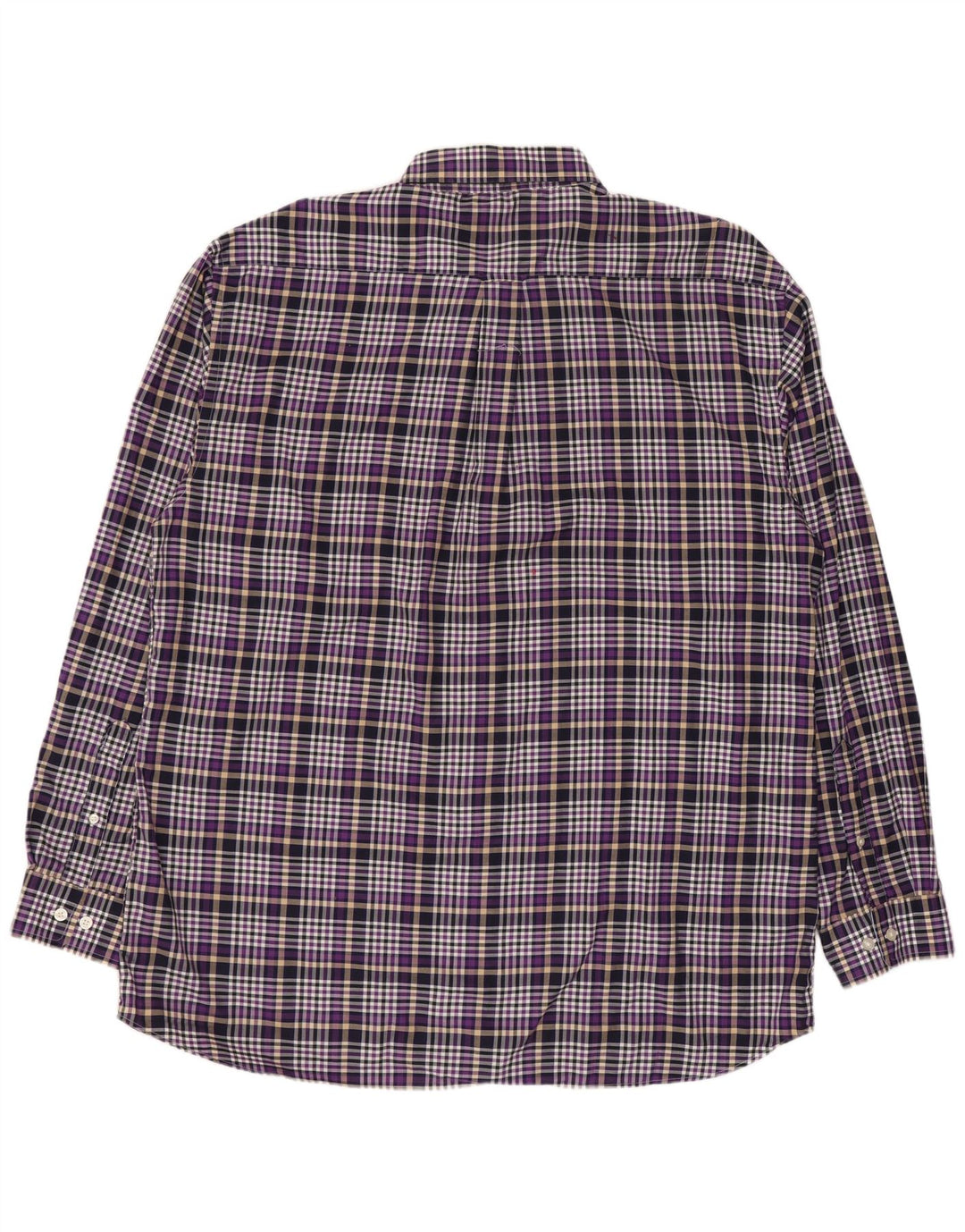 GANT Mens Regular Fit Flannel Shirt XL Purple Check Cotton