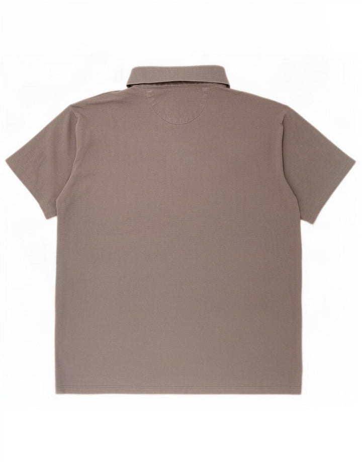 Trussardi Jeans Mens Polo Shirt Large Grey